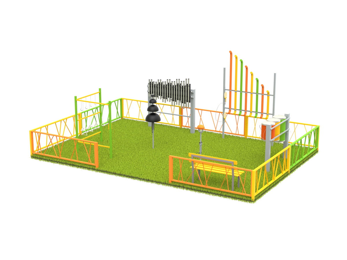 Музыкальная площадка с ограждением «Стандарт»